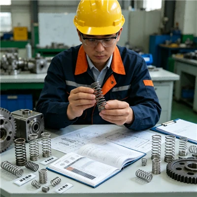 Prove su componenti di acciaio per molle
